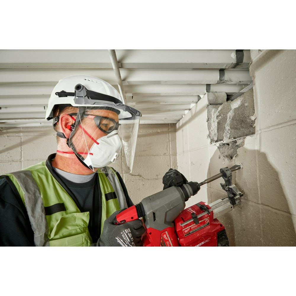 Milwaukee 48-73-1336 Gray Front Brim Vented Helmet with BOLT - Type 2, Class C