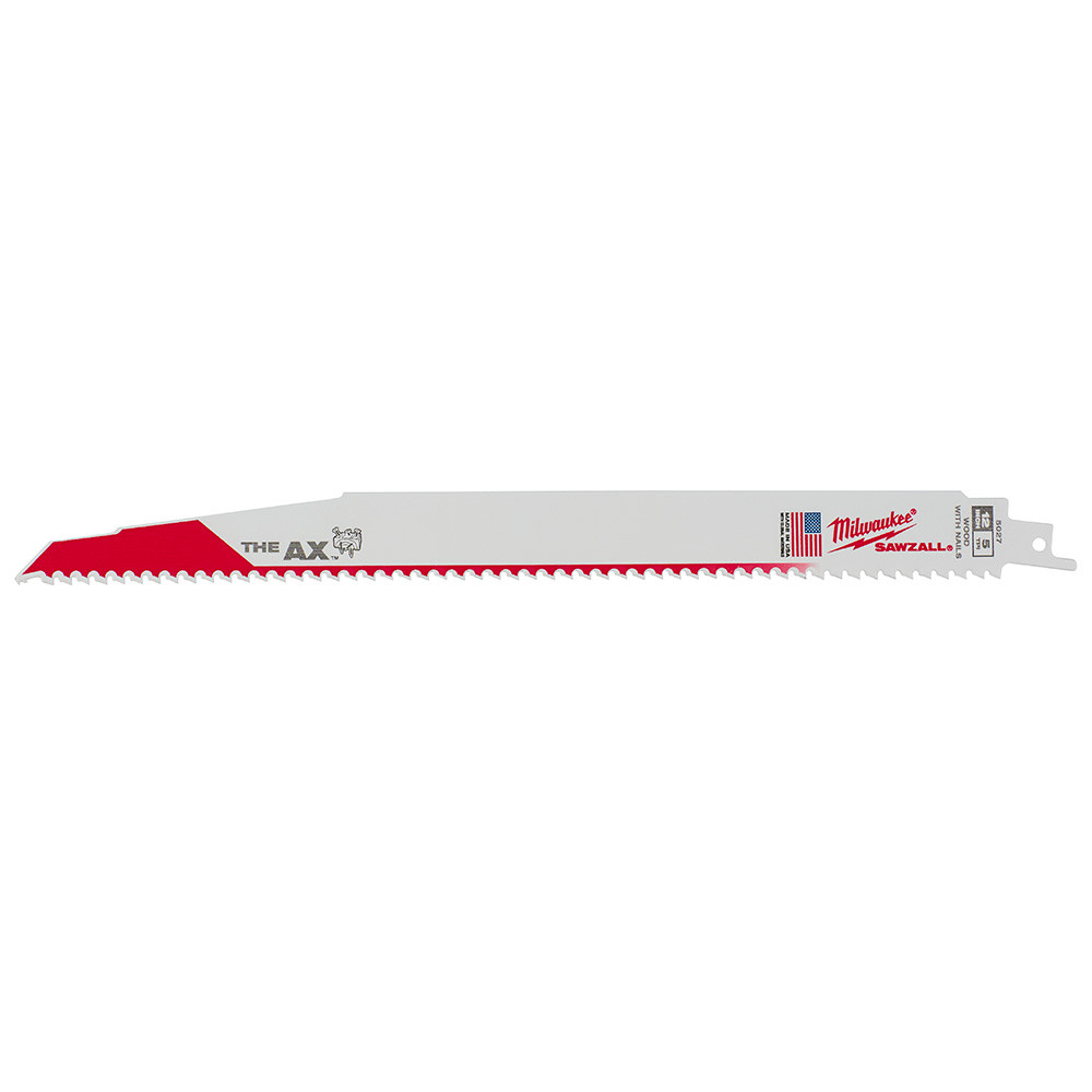 Milwaukee 48-00-8027 12 in. 5 TPI The Ax SAWZALL Blade 25PK