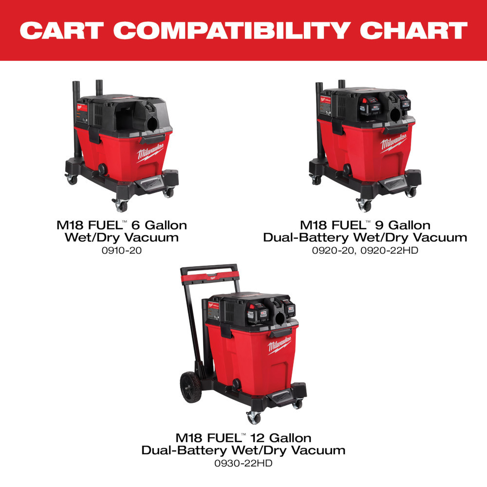 Milwaukee 0923-20 Wet/Dry Vacuum Cart