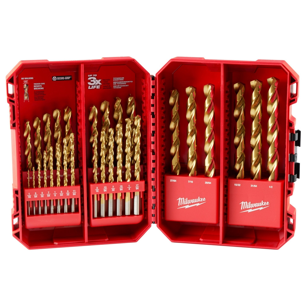 Milwaukee 48-89-0012 THUNDERBOLT Titanium Drill Bit Set 29PC