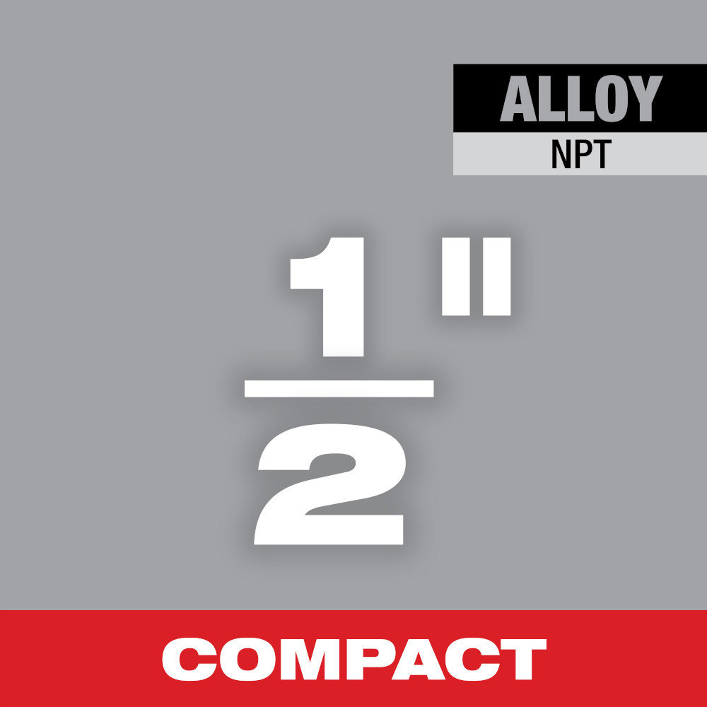 Milwaukee 48-36-1307 Compact 1/2" ALLOY NPT Portable Pipe Threading Forged Aluminum Die Head