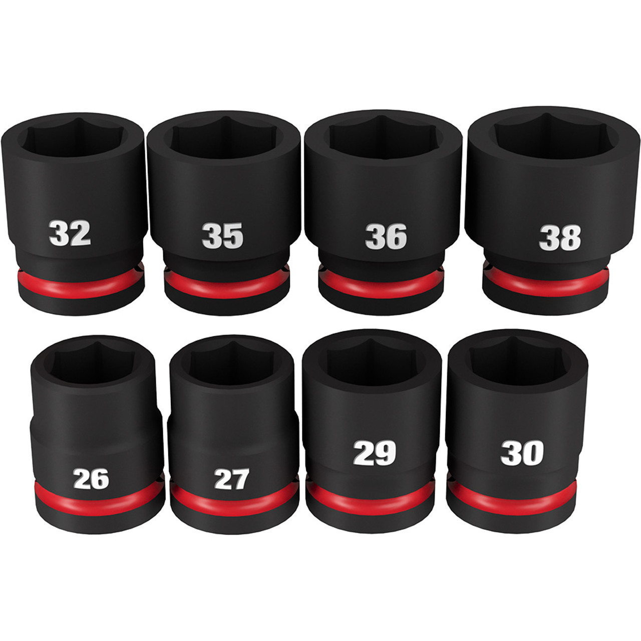Milwaukee 49-66-7019 8PC Shockwave Impact Duty 3/4" Drive Metric Standard 6 Point Socket Set