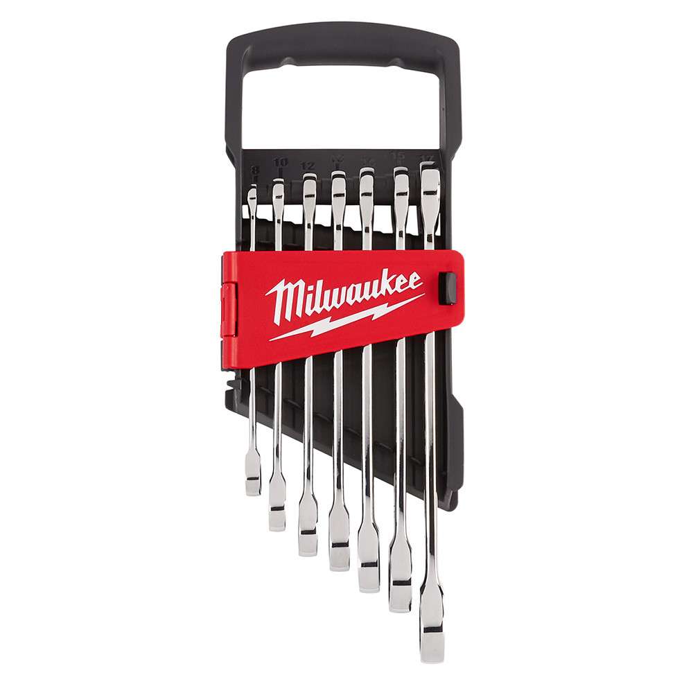 Milwaukee 48-22-9506 7pc Ratcheting Combination Wrench Set - Metric