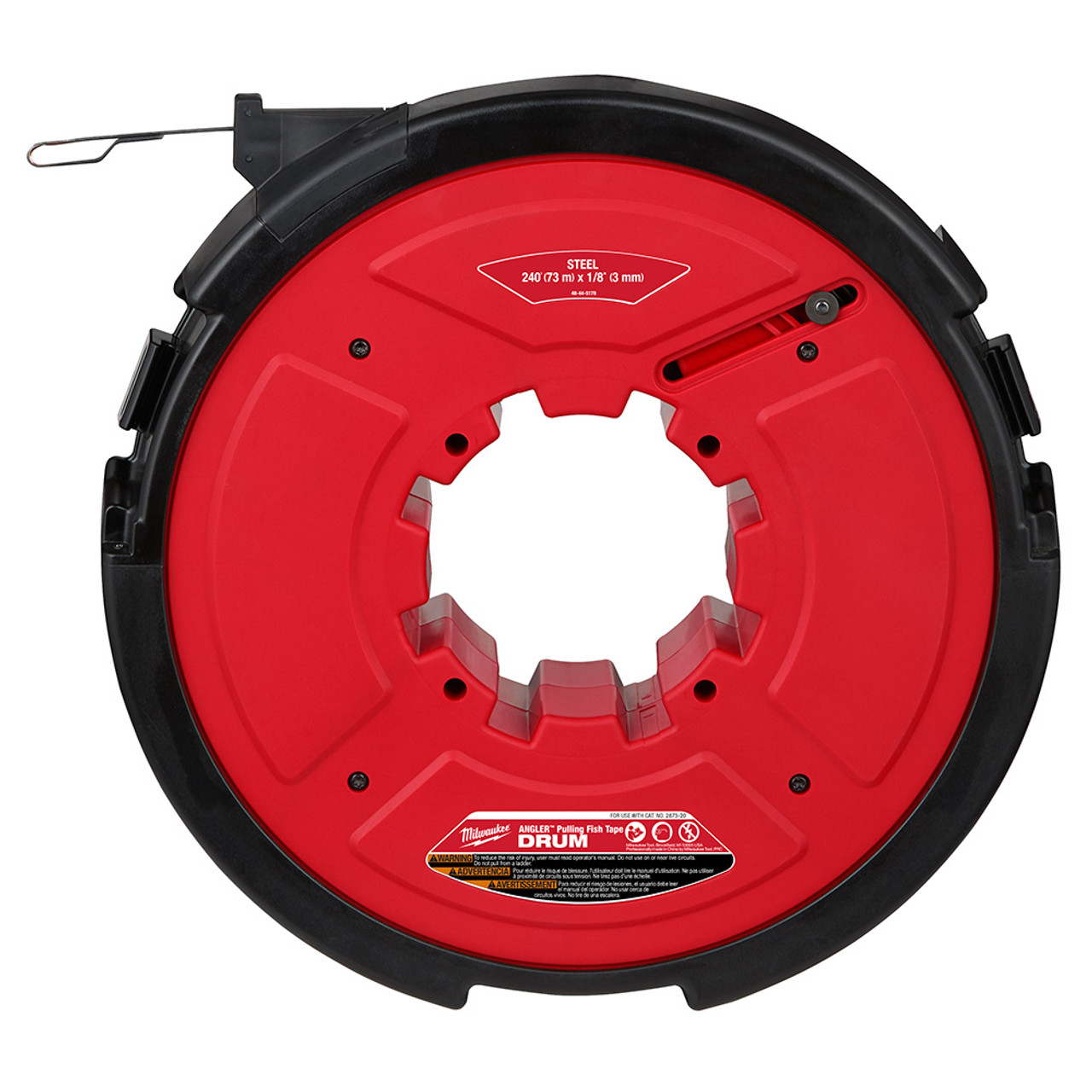 Milwaukee 48-44-5178 M18 FUEL ANGLER 240 Ft. x 1/8 in. Steel Pulling Fish Tape Replacement Cartridge
