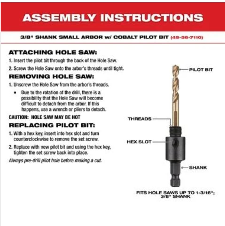Milwaukee 49-22-3091 12 PC HOLE DOZER with Carbide Teeth Plumber's Hole Saw Kit