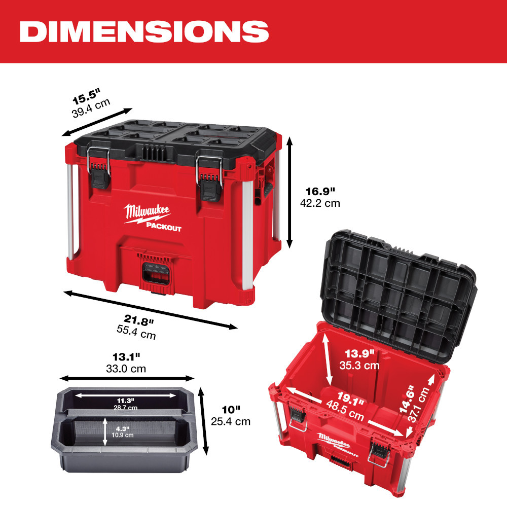 Milwaukee 48-22-8429 PACKOUT XL Tool Box