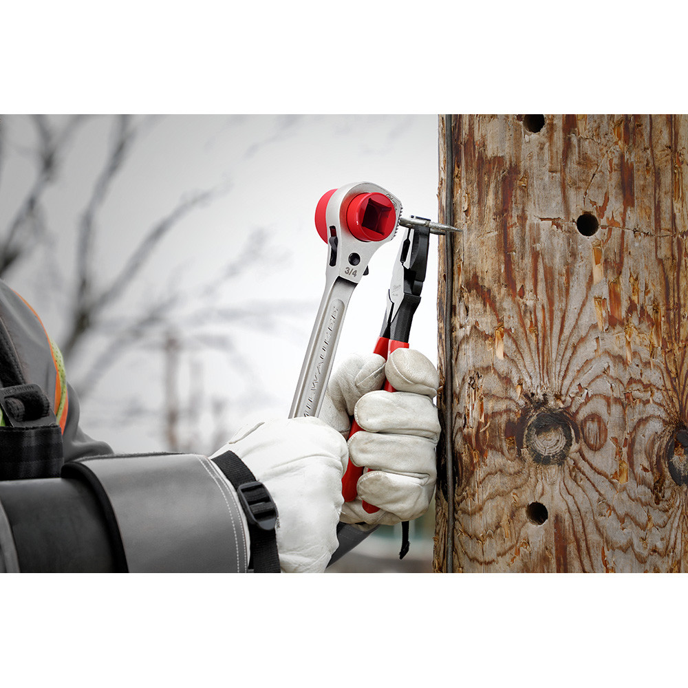 Milwaukee 48-22-9216M Lineman's 5in1 Ratcheting Wrench w/ Milled Strike Face