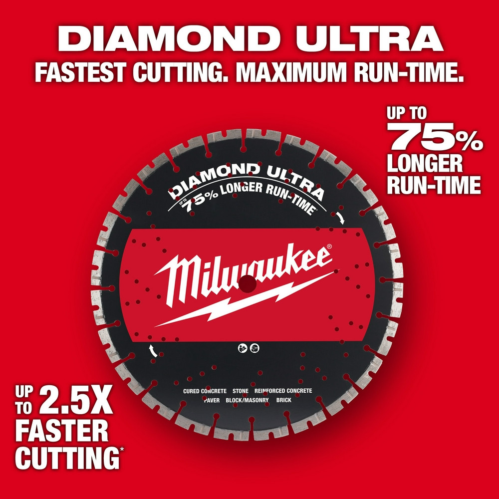 Milwaukee 49-93-7540 14 in. Diamond Ultra Segmented Blade