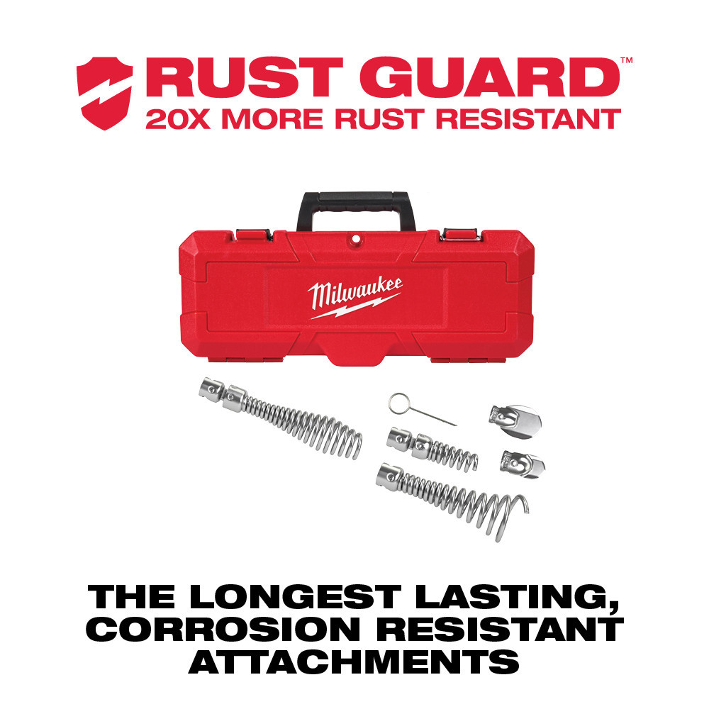 Milwaukee 48-53-3820 1-1/4" - 2" Head Attachment Kit For 5/8" Sectional Cable