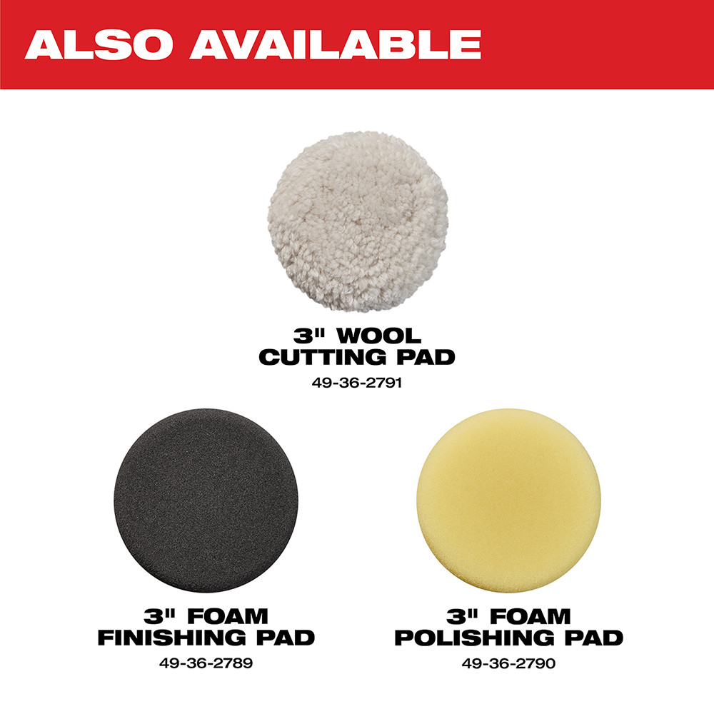 Milwaukee 2438-20 M12 12 Volt Lithium-Ion Cordless Variable Speed Polisher/Sander