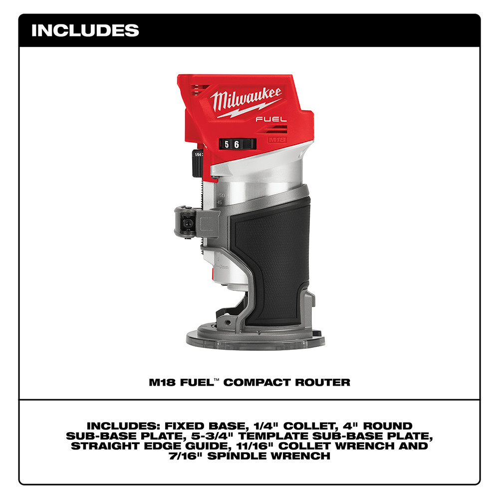 Milwaukee 2723-20 M18 FUEL Compact Router