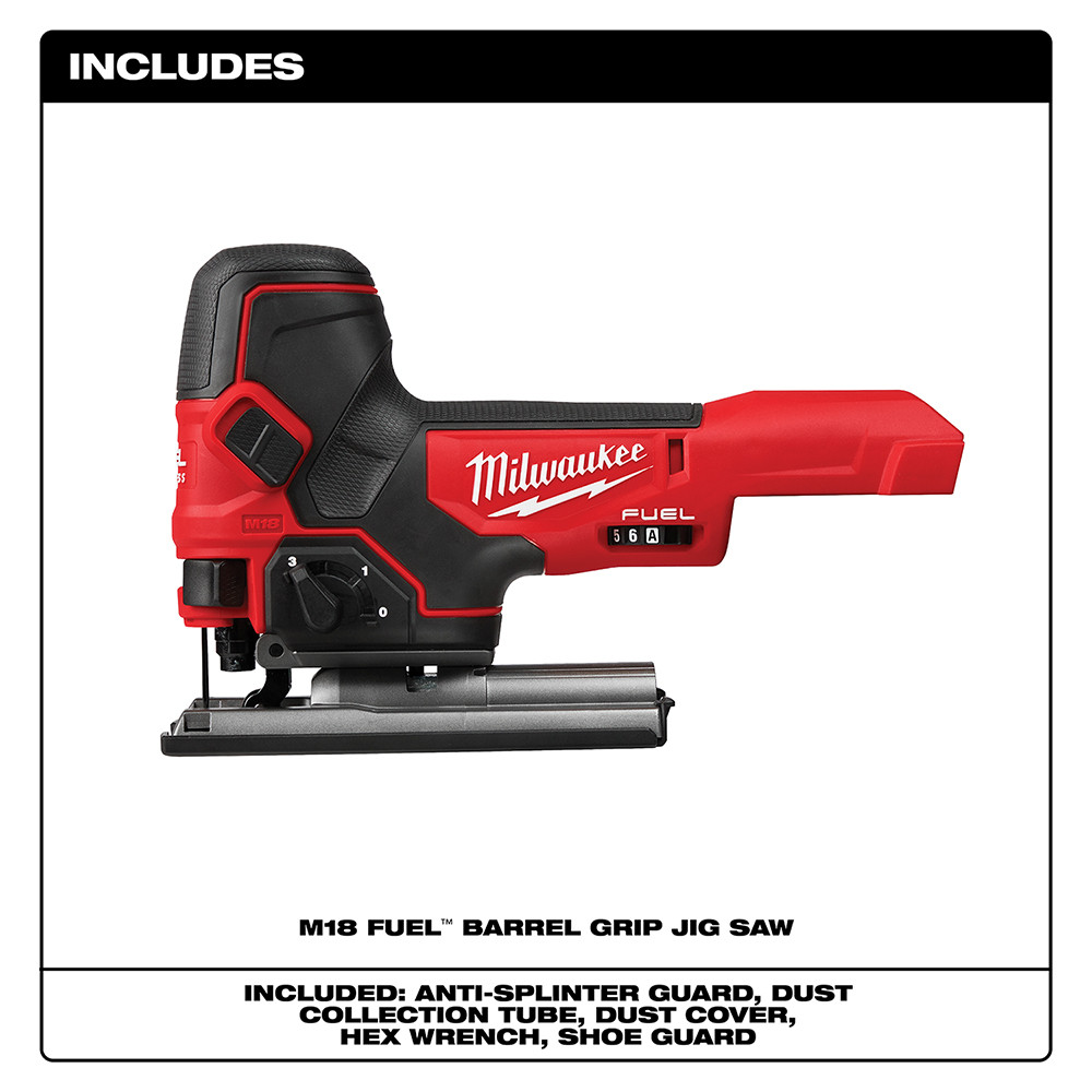 Milwaukee 2737B-20 M18 FUEL Barrel Grip Jig Saw