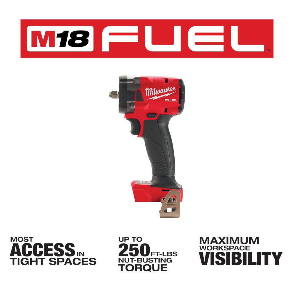 Milwaukee 2854-20 M18 FUEL 3/8 Compact Impact Wrench w/ Friction Tool
