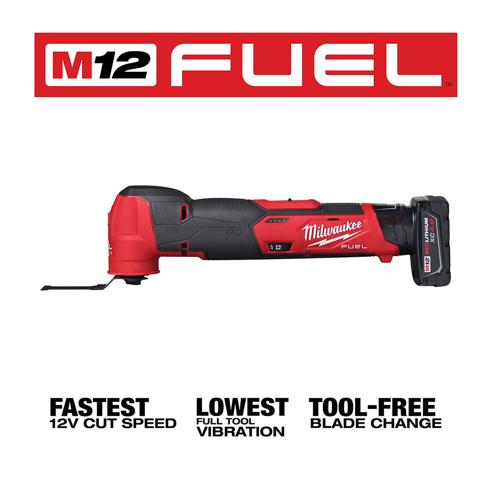 Milwaukee 2526-21XC M12 FUEL Oscillating Multi-Tool Kit