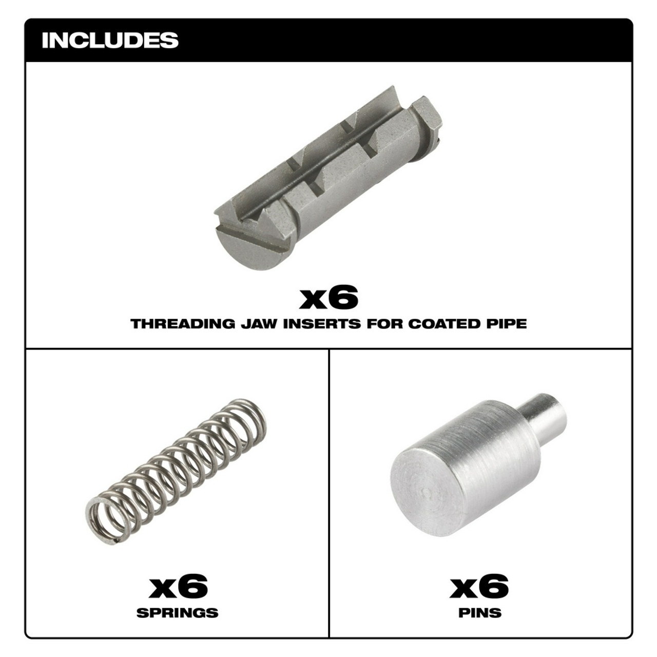 Milwaukee 49-16-5102 Milwaukee Threading Jaw Inserts for Coated Pipe