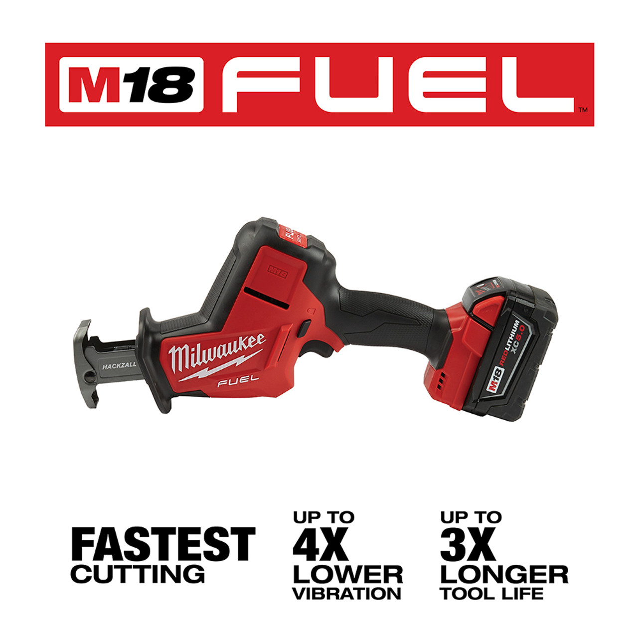 Milwaukee 2719-21 M18 FUEL HACKZALL Reciprocating Saw Kit