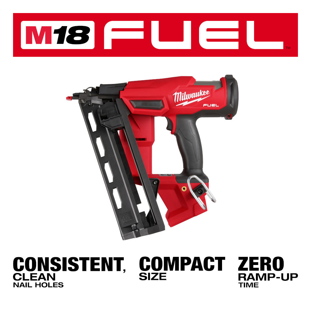 Milwaukee 2841-20 M18 FUEL 16 Gauge Angled Finish Nailer