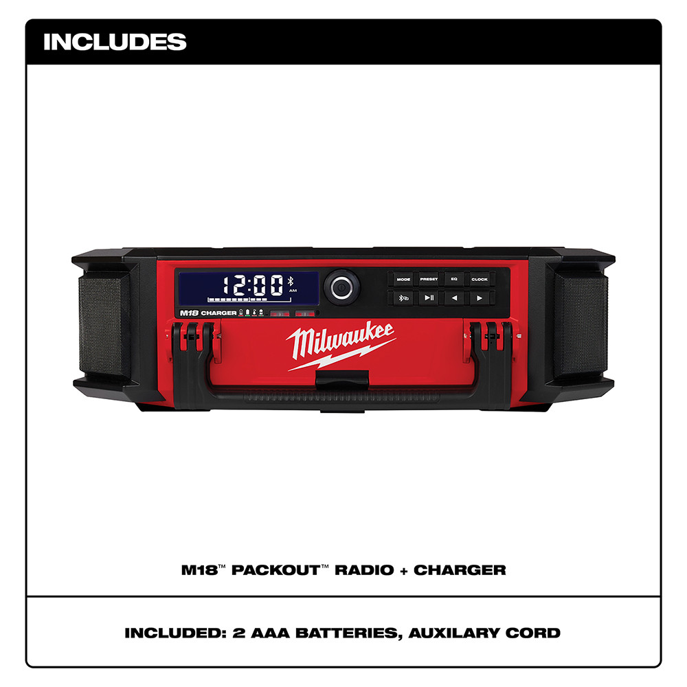 Milwaukee 2950-20 M18 PACKOUT Radio + Charger