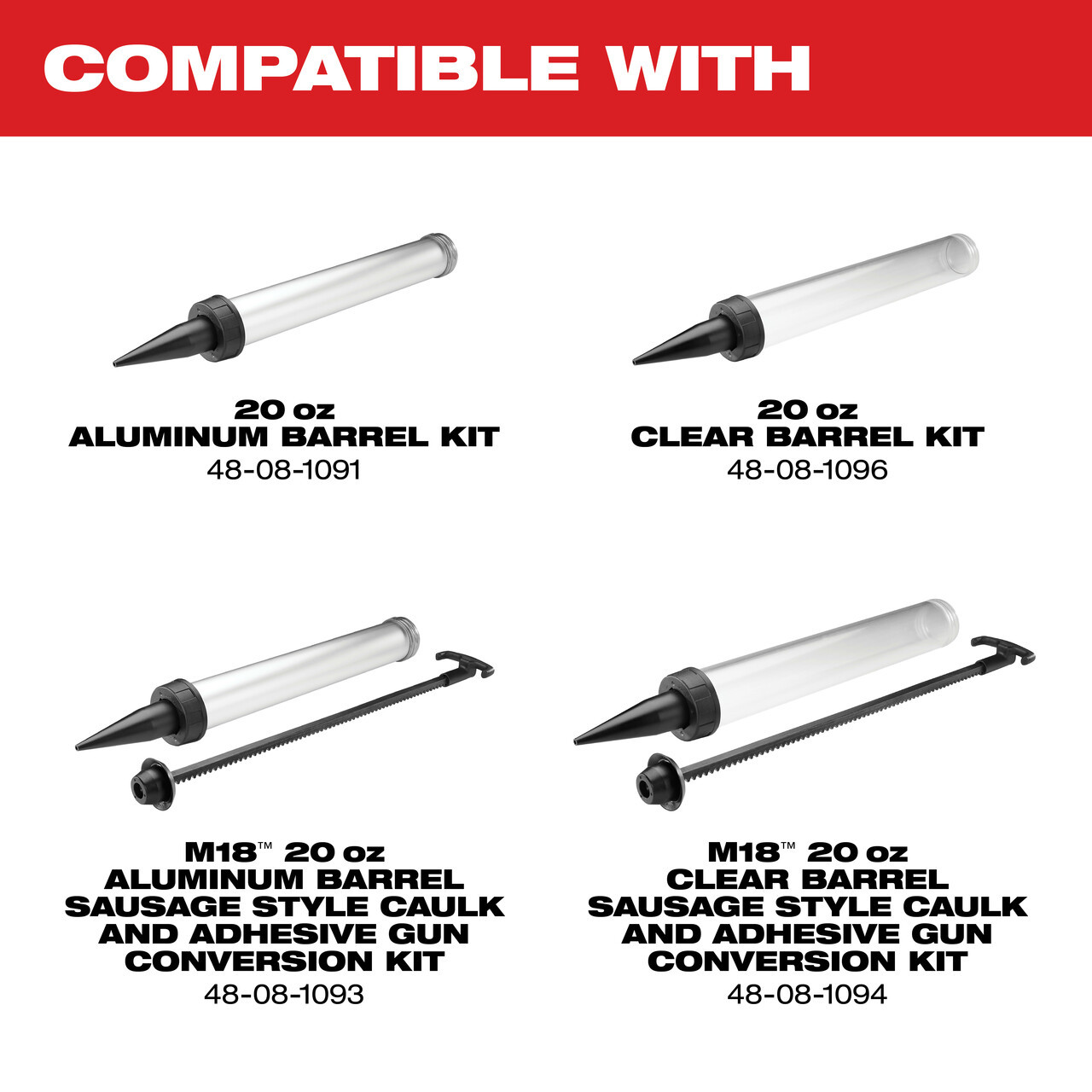 Milwaukee 2642-21CT M18 Cordless 20 oz Sausage Style Caulk and Adhesive Gun Kit