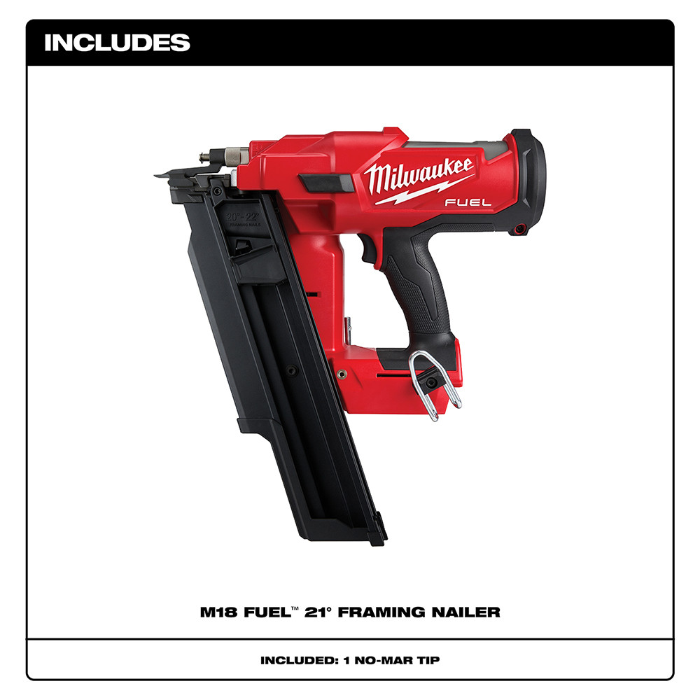 Milwaukee 2744-20 M18 FUEL 21 Degree Framing Nailer