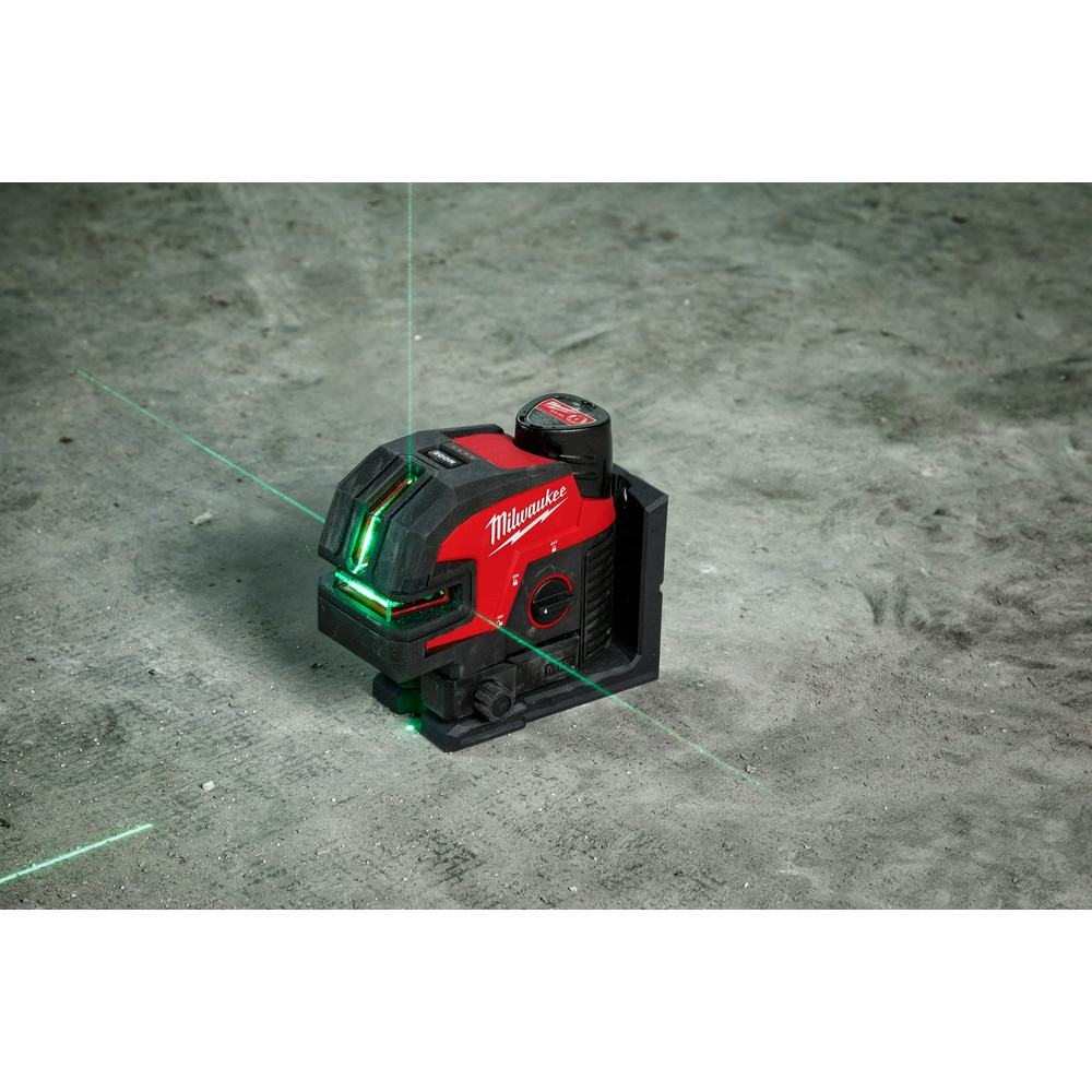 Milwaukee 3624-20 M12 Green Laser Cross Line & 4-Points