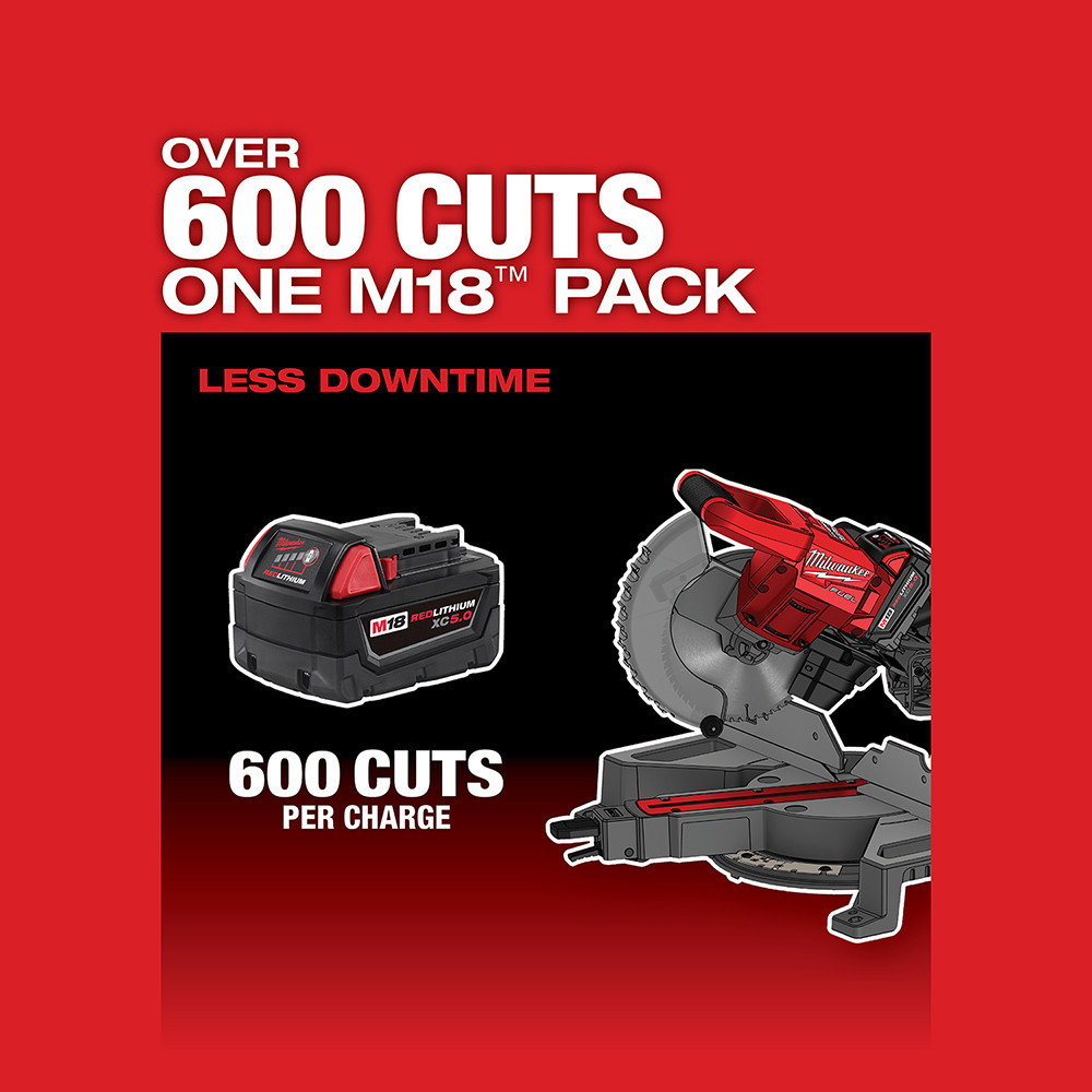 Milwaukee 2733-20 M18 FUEL 7-1/4 in. Dual Bevel Sliding Compound Miter Saw