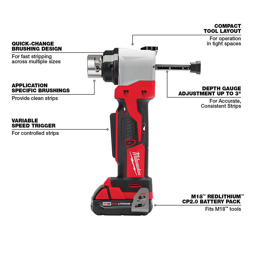 Milwaukee 2935AL-21 M18 Cable Stripper Kit for Al THHN/XHHW