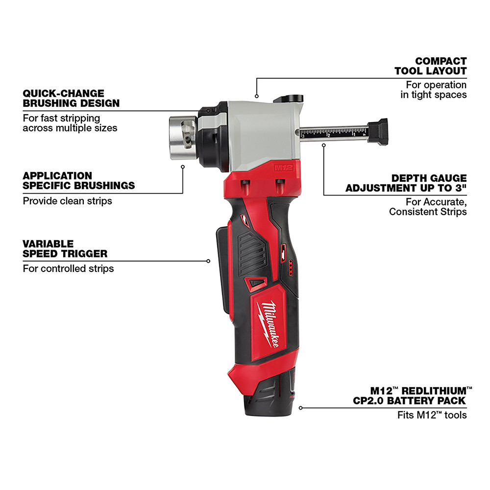 Milwaukee 2935CU-21S M18 Cable Stripper Kit with 17 Cu THHN / XHHW Bushings