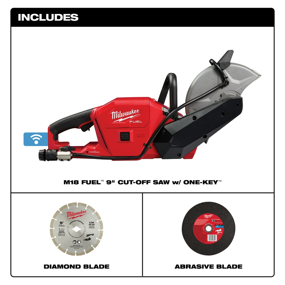 Milwaukee 2786-20 M18 FUEL 9 in. Cut-Off Saw with ONE-KEY
