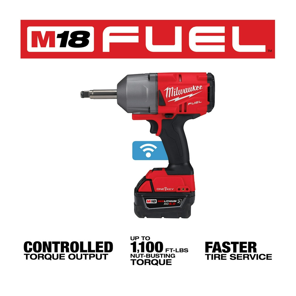 Milwaukee 2769-22R M18 FUEL 1/2" Ext. Anvil Controlled Torque Impact Wrench w/ONE-KEY Kit