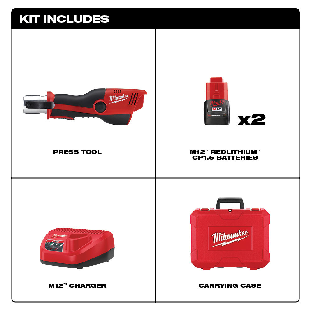 Milwaukee 2473-20 M12 Press Tool (NO JAWS)