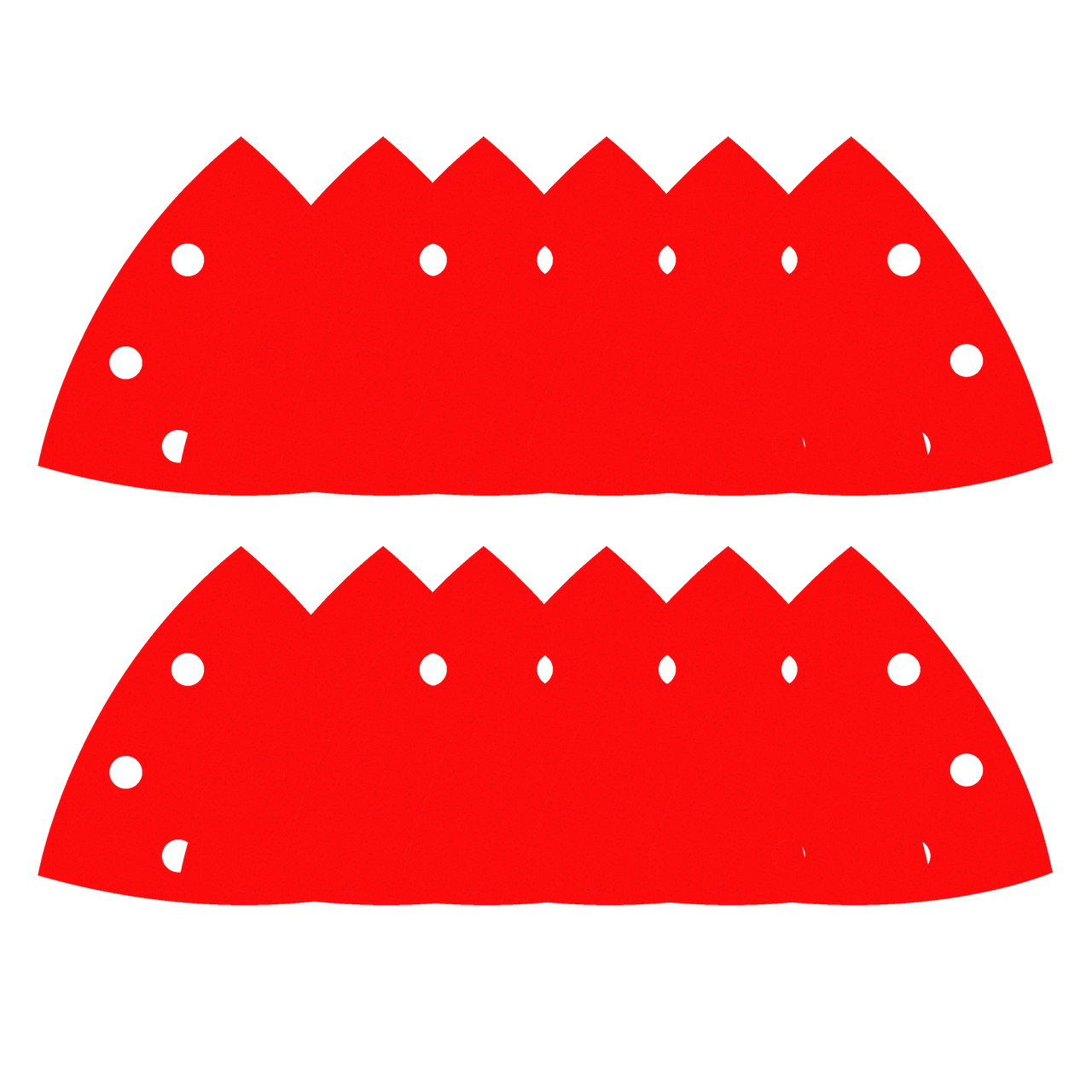 Diablo DCT334ASTH12G 3-3/4 in. Oscillating Detail Triangle Sanding Sheet Assorted Pk