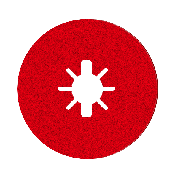 Diablo DCF045024S04G 4-1/2 in. Fiber Disc, Aluminum Oxide, 24 Grit (4-Pack)