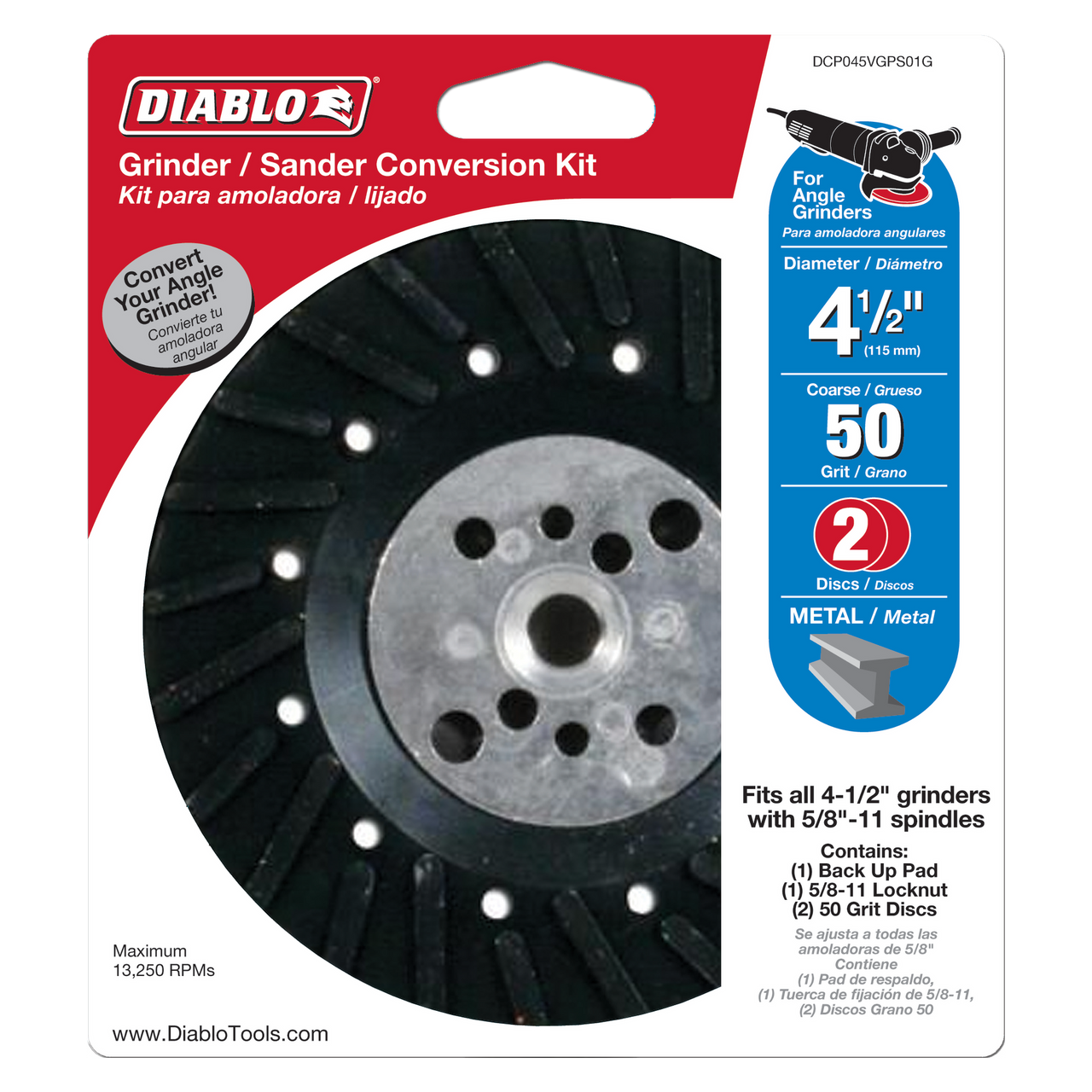 Diablo DCP045VGPS01G 4-1/2 in. Conversion Kit