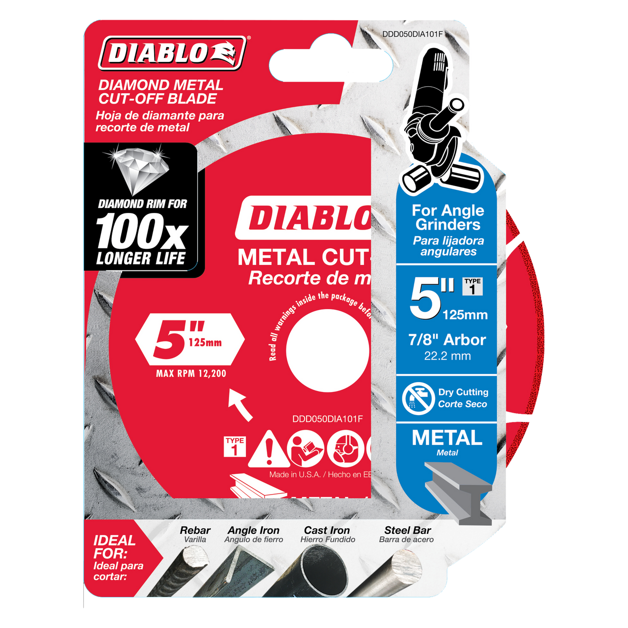 Diablo DDD050DIA101F 5 in. Diamond Metal Cut-Off Blade