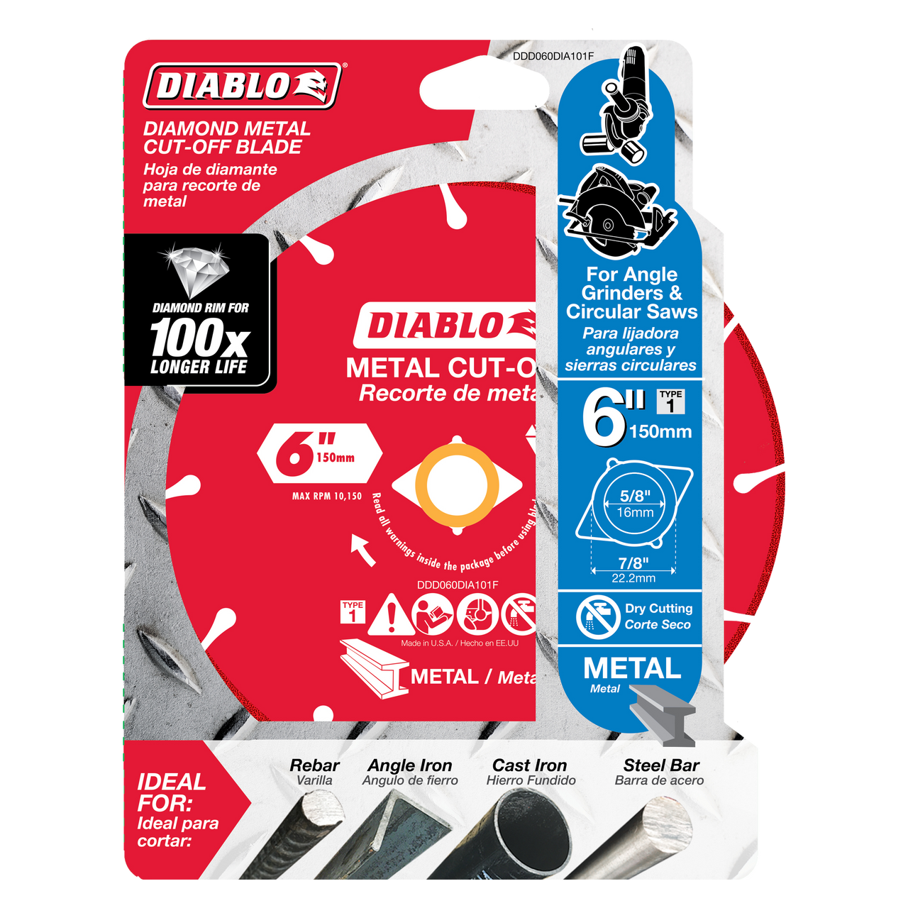 Diablo DDD060DIA101F 6 in. Diamond Metal Cut-Off Blade