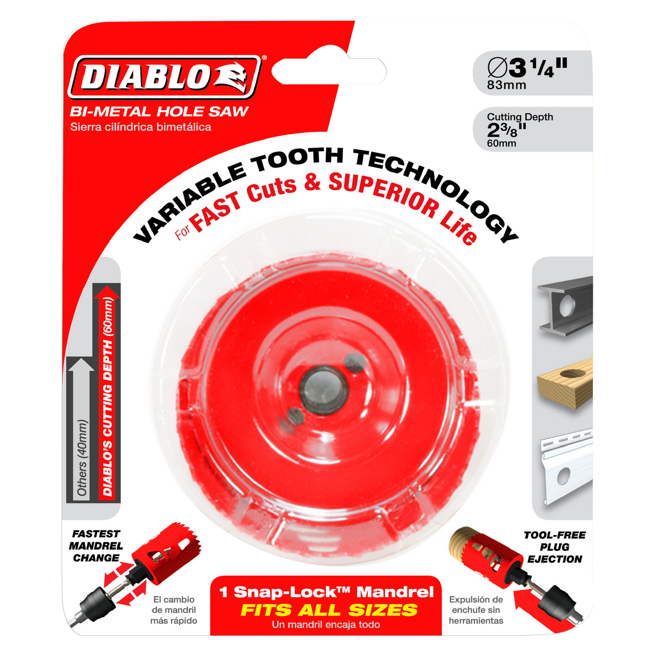 Diablo DHS3125 3-1/8 in. Hole Saw
