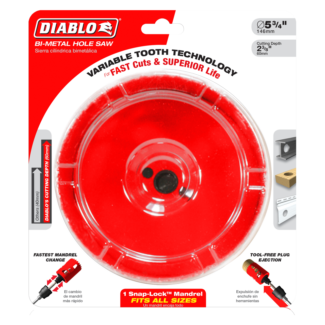 Diablo DHS5750 5-3/4 in. Hole Saw
