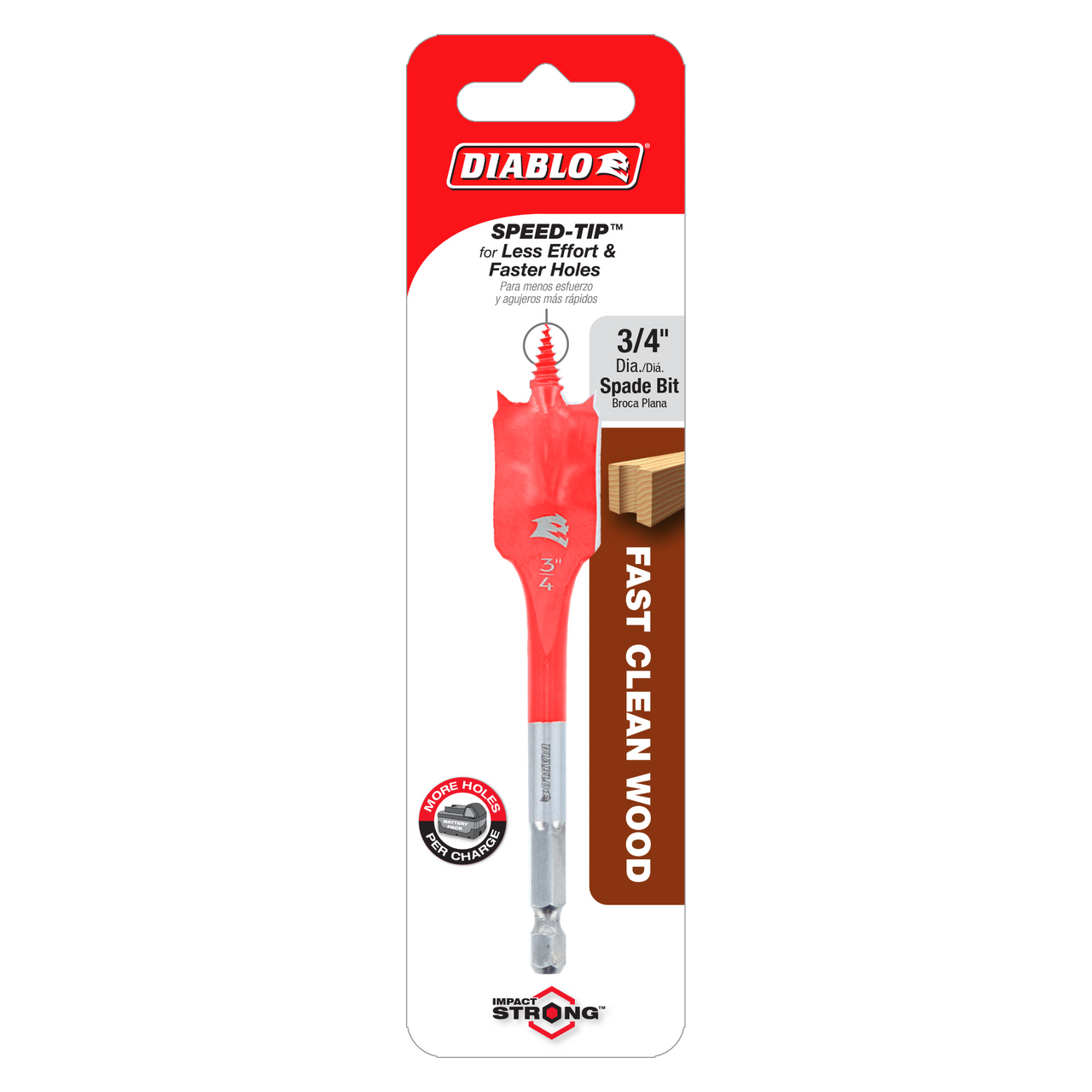 Diablo DSP1040 3/4 in. x 4 in. Spade Bit