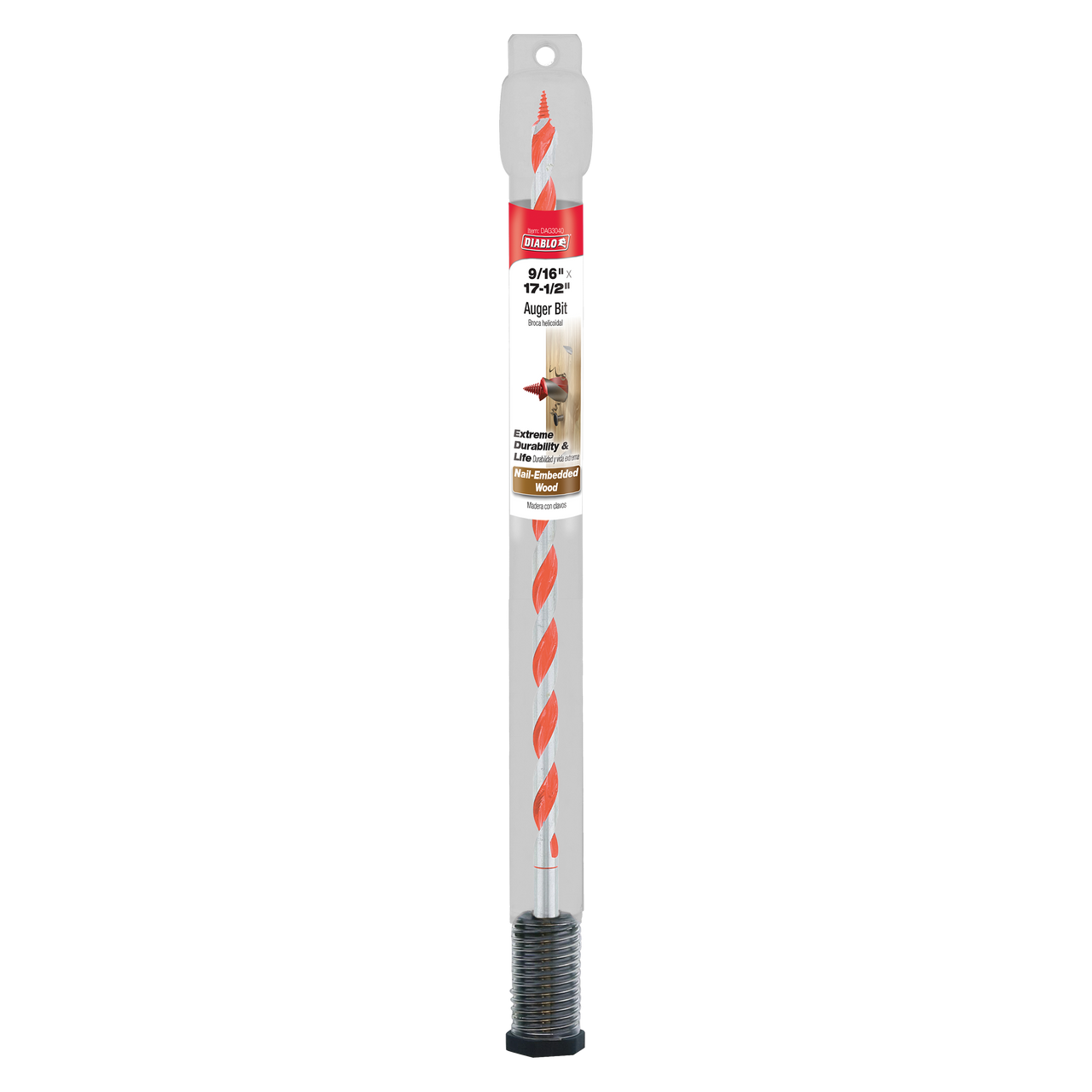 Diablo DAG3040 9/16 in. x 17-1/2 in. Auger Bit