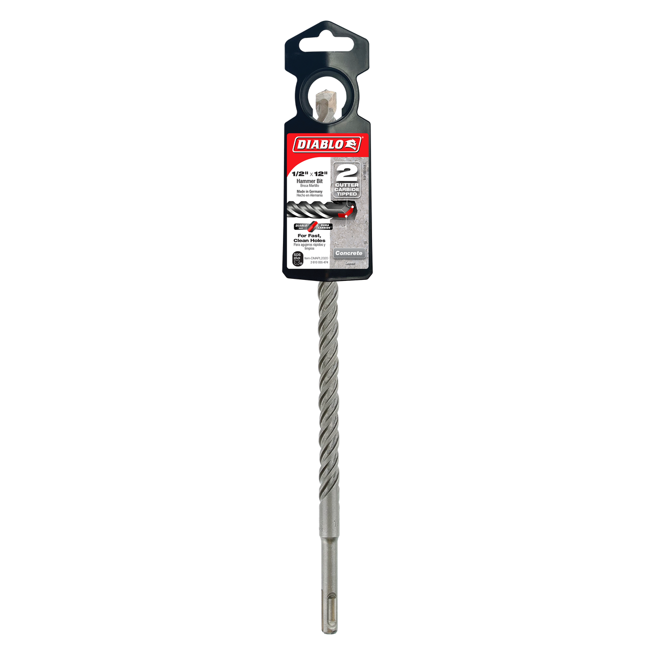 Diablo DMAPL2320 1/2 in. x 10 in. x 12 in. SDS-Plus 2-Cutter