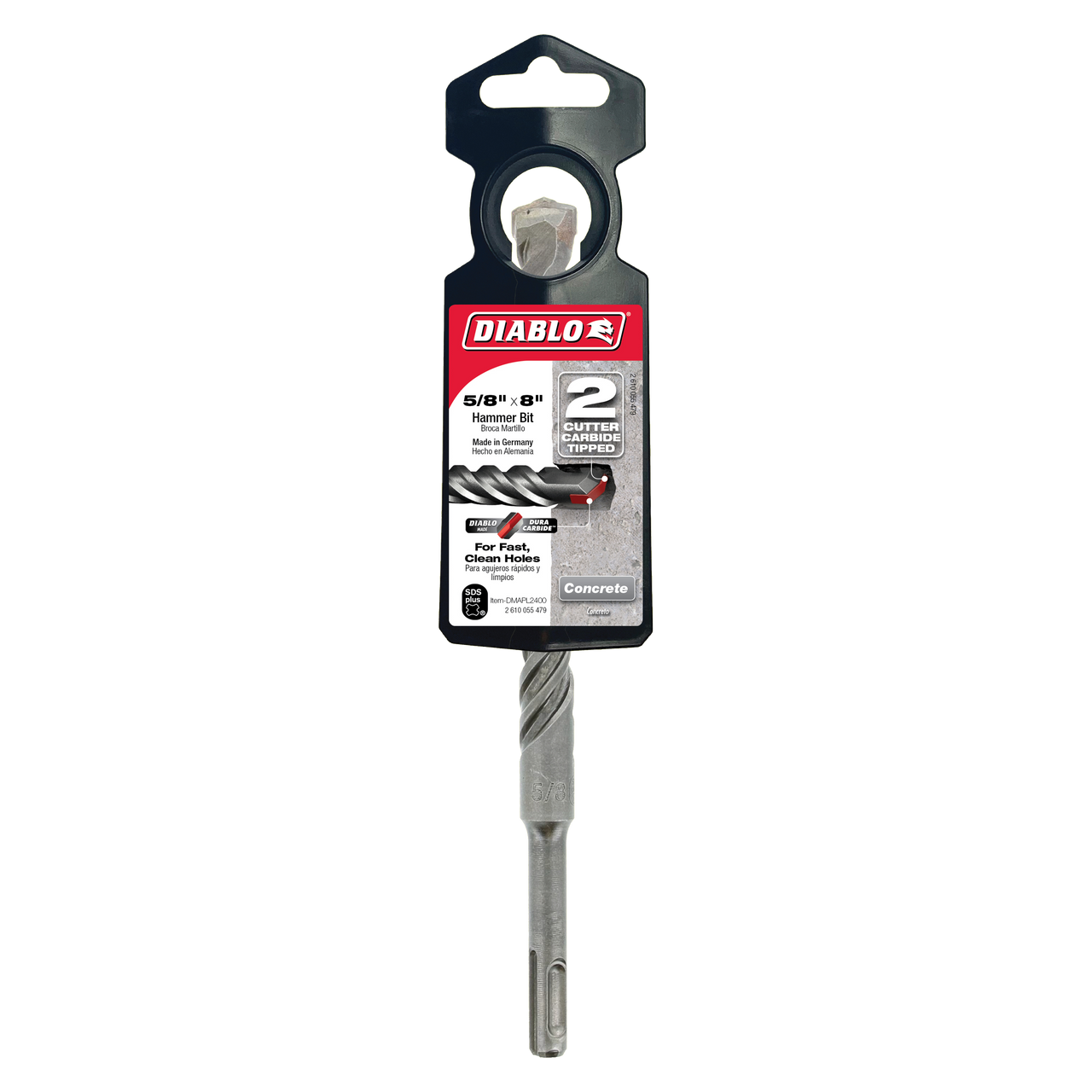 Diablo DMAPL2400 5/8 in. x 6 in. x 8 in. SDS-Plus 2-Cutter
