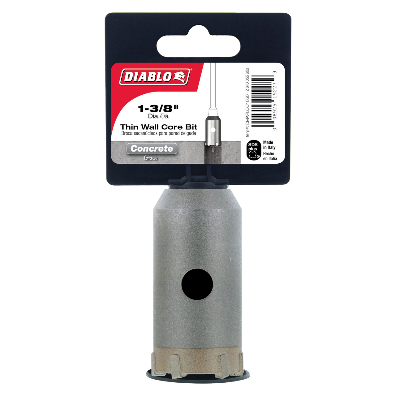 Diablo DMAPLCC1030 1-3/8 in. SDS-Plus Thin Wall Carbide Tipped Core Bit