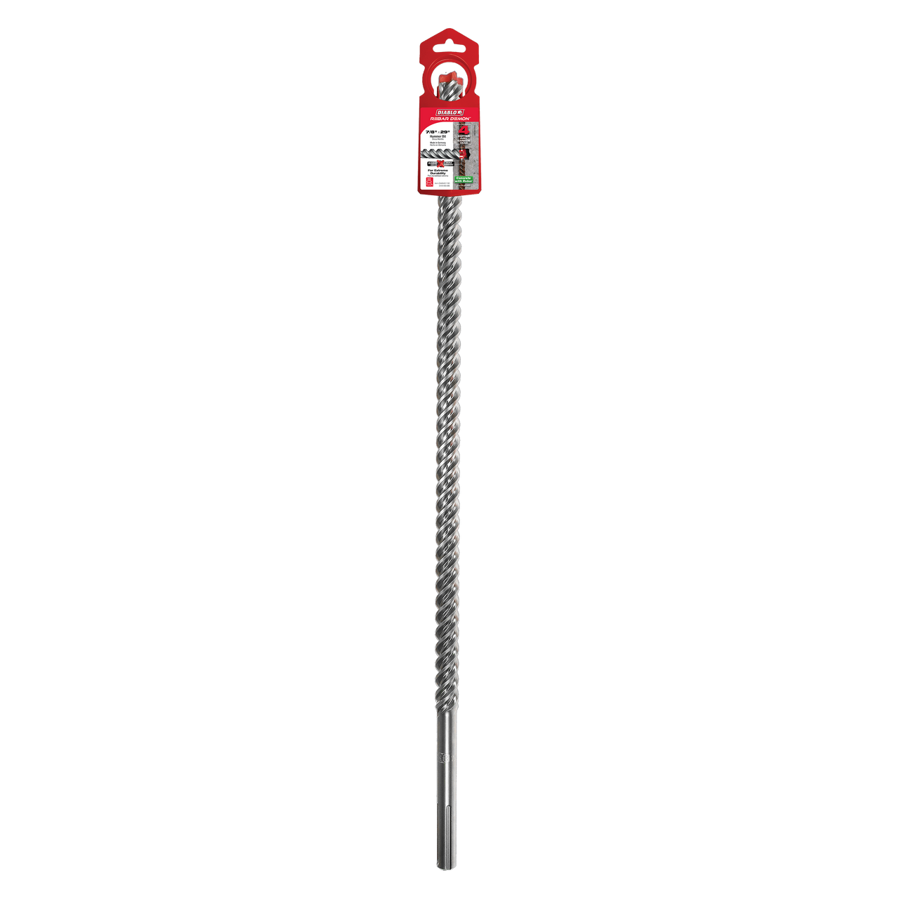 Diablo DMAMX1190 7/8 in. x 24 in. x 29 in. Rebar Demon SDS-Max 4-Cutter Full Carbide Head Hammer Drill Bit