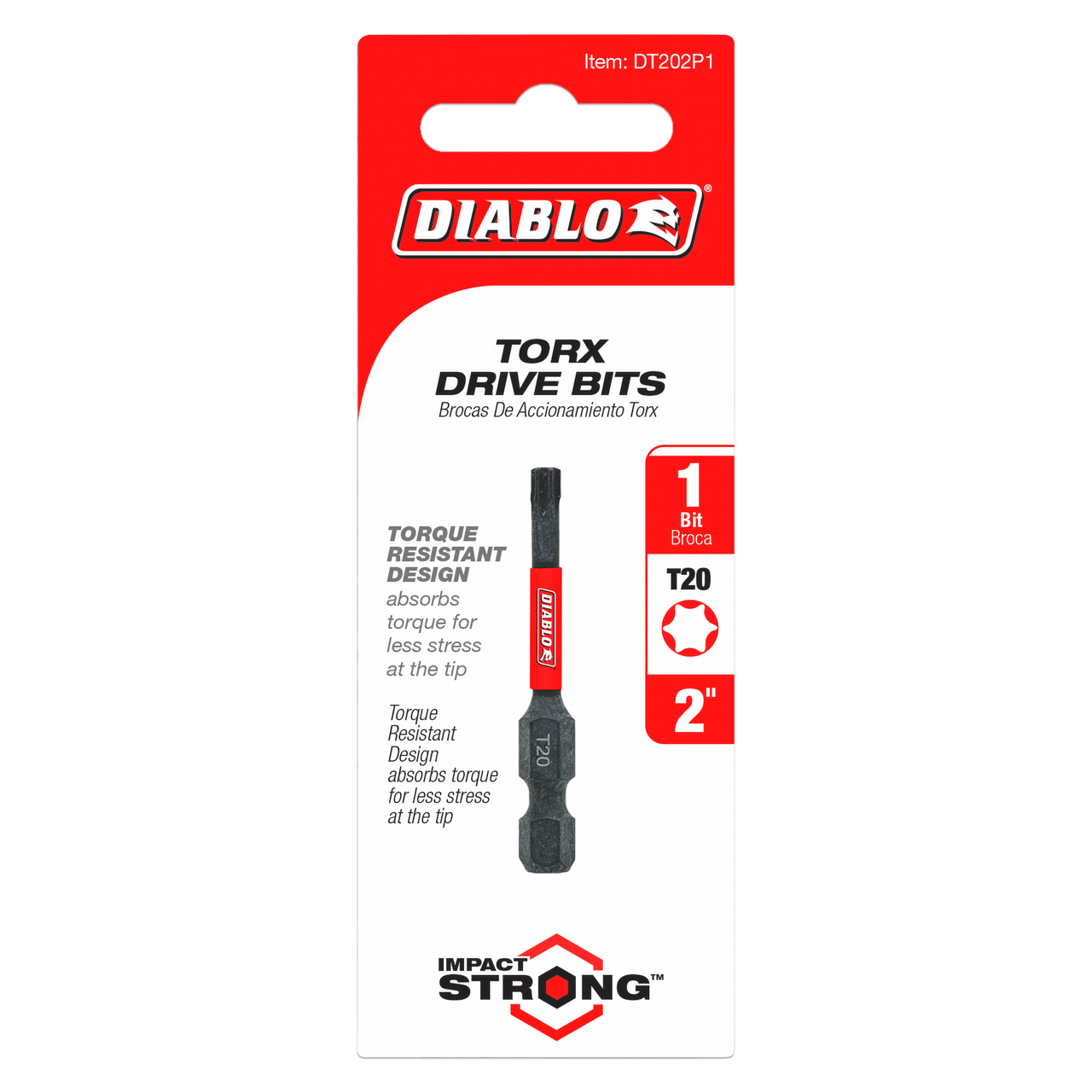 Diablo DT202P1 2 in. #20 Torx Drive Bit