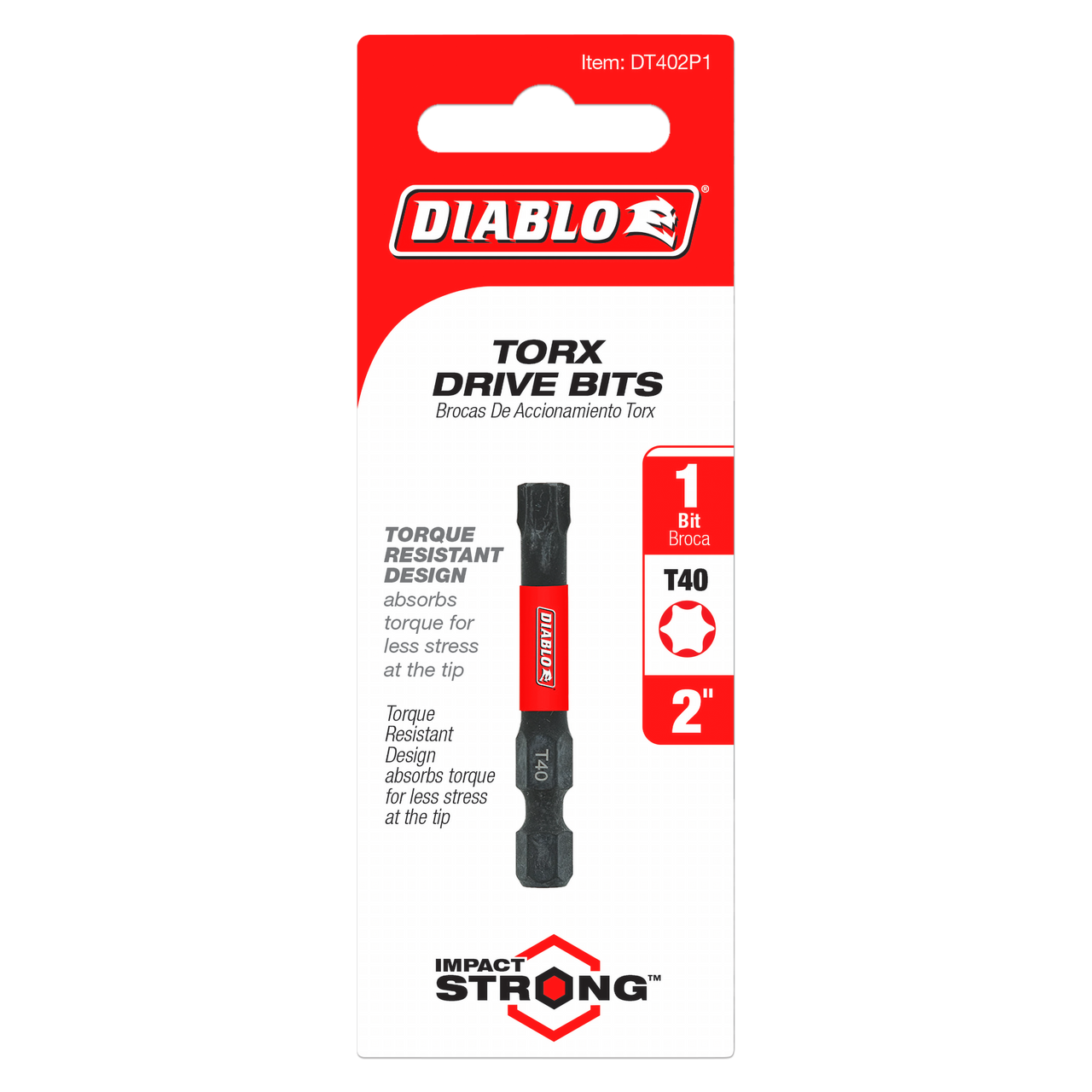 Diablo DT402P1 2 in. #40 Torx Drive Bit