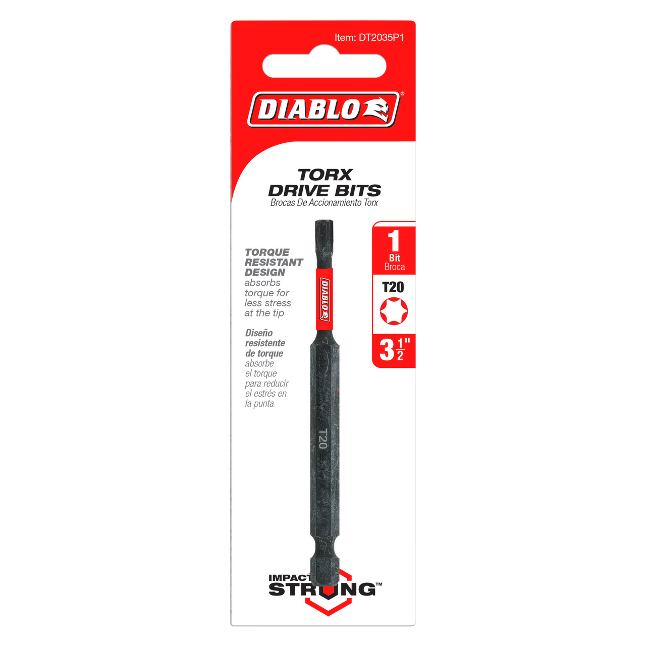 Diablo DT2035P1 3-1/2 in. #20 Torx Drive Bit