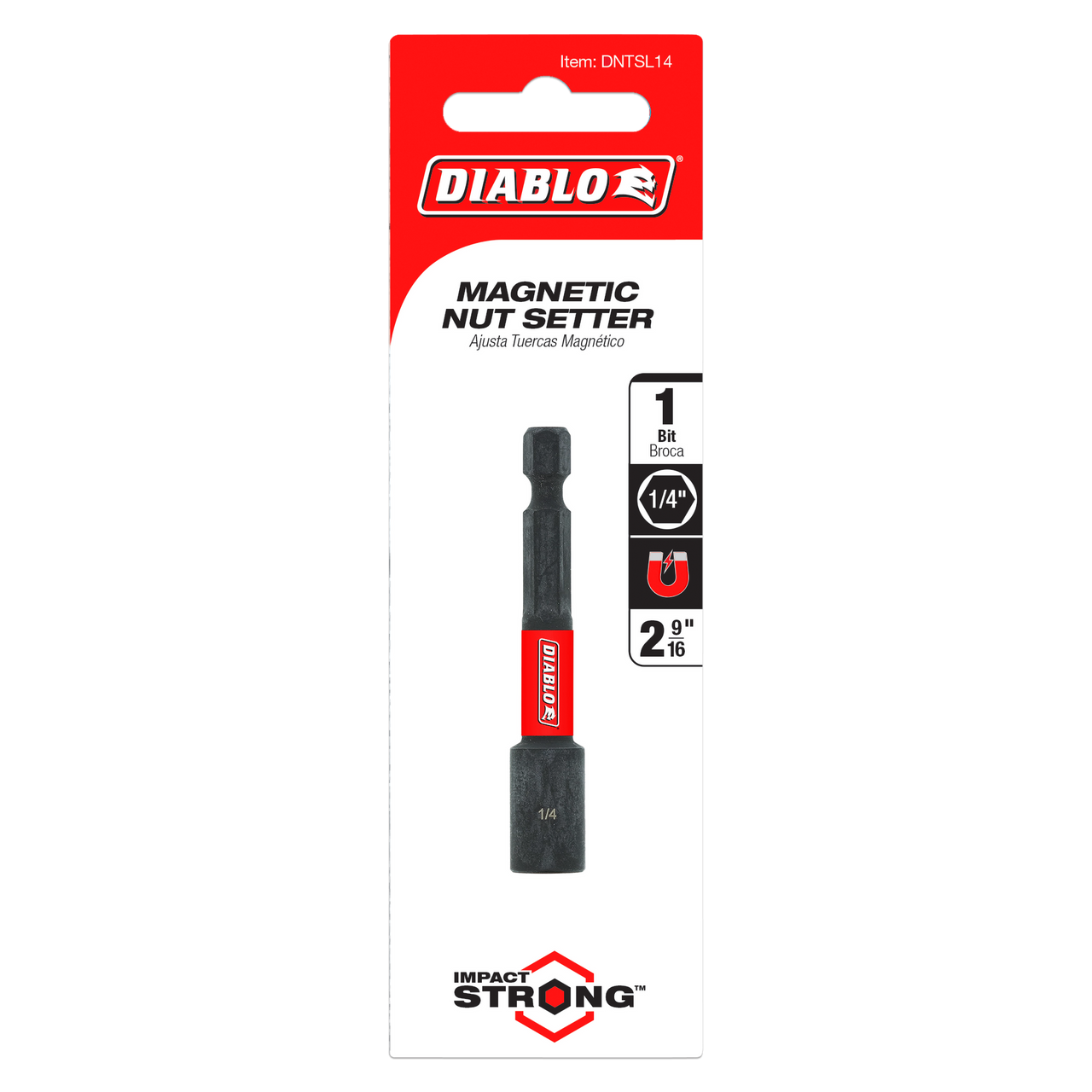 Diablo DNTSL14 1/4 in. x 2-9/16 in. Magnetic Nut Setter