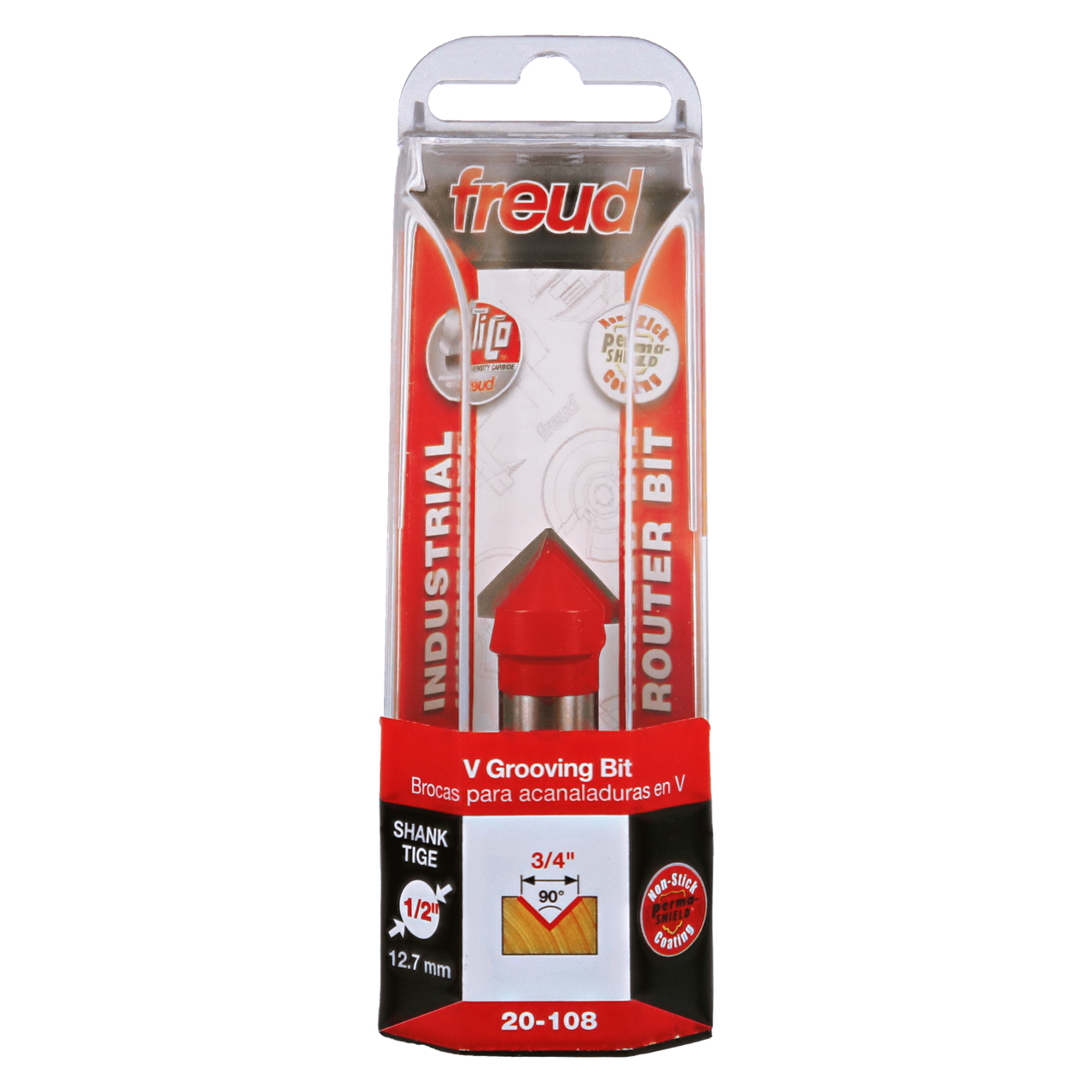 Freud 20-108 3/4" (Dia.) 90" V Grooving Bit