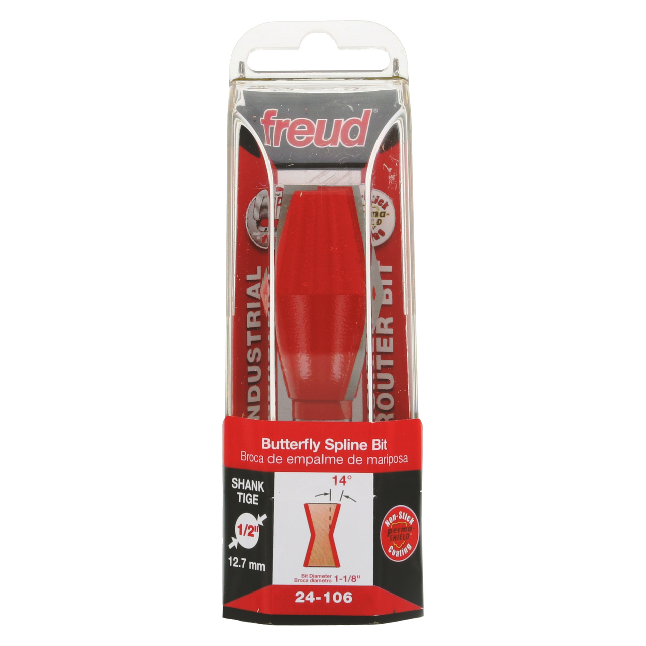 Freud 24-106 1-1/8" (Dia.) Butterfly Spline Bit